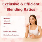 Vaginal Probiotics for Women Vaginal Dryness & PH Balance | 2,000mg Daily Supplement with Lactobacillus Strains, Cherry Blossom Extract, Multi-Collagen Blend, Hyaluronic Acid, Prebiotics, Vitamin C