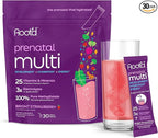 Root'd Prenatal Multivitamin Powder - 25 Vitamins & Minerals with 3x Electrolytes, Folate, Iron, D3 for Mom & Baby, 7 Superfood & Probiotics, Sugar-Free Vitamins & Hydration | 30 Vitamin Drink Packets