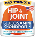 Glucosamine for Dogs Hip & Joint Supplement - Chondroitin, Omega-3, MSM - Joint Health & Pain Relief - Senior & Large Dogs - Made in USA - 120Ct