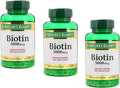 Natures Bounty Biotin 5000mcg 150 Rapid Release Softgels (Value Pack of 3)