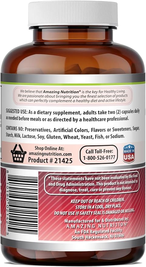 Amazing Formulas Cranberry Extract | 950 Mg Per Serving | 120 Capsules Supplement | Non-GMO, Gluten Free, Made in USA