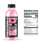 Protein2o 15g Whey Protein Isolate Hydration Drink Plus Energy & Focus,350mg of Electrolytes,Vitamins B5 & B6,Sugar Free,Cotton Candy,16.9 oz Bottle,(Pack of 24)