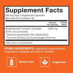 Qunol Turmeric Curcumin Supplement, Turmeric 1500mg With Ultra High Absorption, Joint Support Supplement, Extra Strength Turmeric Capsules, 2 Month Supply, 180 Count (Pack of 1)
