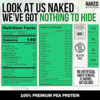 NAKED Pea - 2LB 100% Pea Protein Powder from North American Farms - Unflavored Vegan Pea Protein Isolate - NSF Certified, Plant Protein Powder, Easy to Digest - 30 Servings