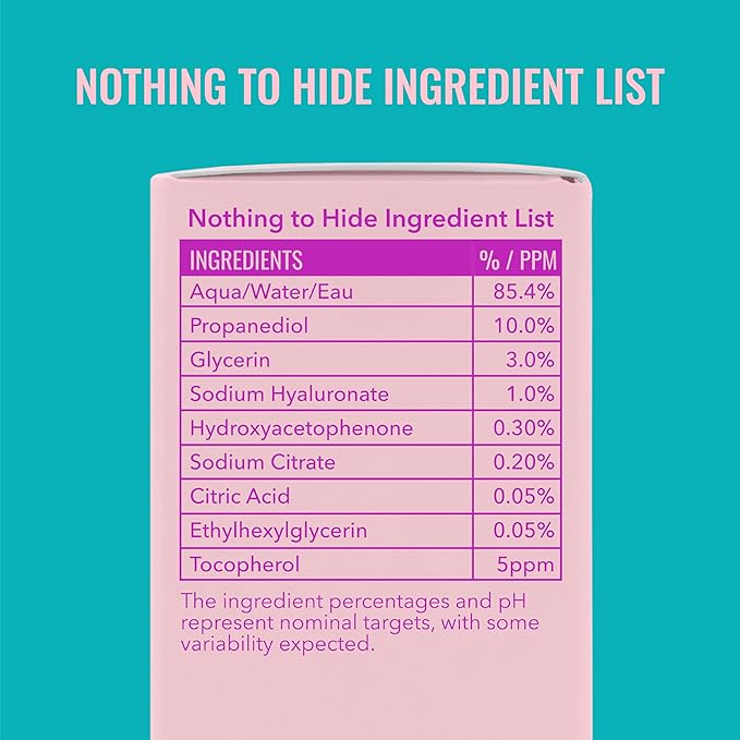 Good Molecules Hyaluronic Acid Serum Pack 2 – 75 ml / 2.5 fl oz Each | Lightweight Facial Serum with 1% Hyaluronic Acid for Hydration