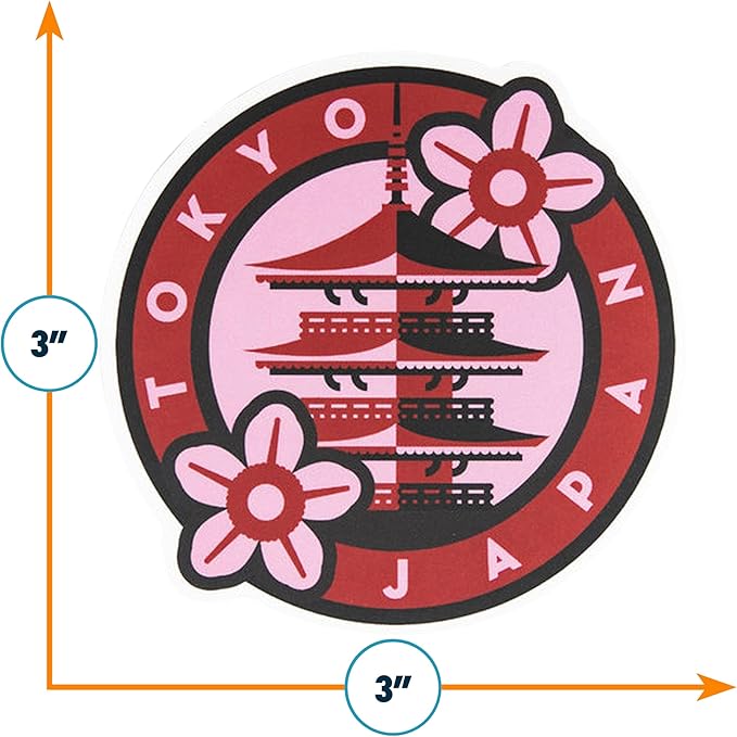 Vagabond Heart Tokyo Sticker - Weatherproof Vinyl Japan Souvenir Decal