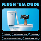 DUDE Wipes Double Deuce Unscented Travel Wipes - 2 Wipes per Pack (40 packs, 80 Count) - On-The-Go Adult Flushable Wipes for Sensitive Skin - Infused with Vitamin E and Aloe - Septic and Sewer Safe