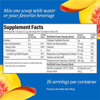 BelliWelli Fiber Supplement for Women & Men – Premium Daily Fiber Powder from Organic Acacia with Added Collagen, Electrolytes & Probiotics – No Bloat, Constipation & Gut Health Support (Peach Mango)