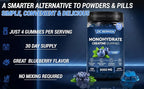 Creatine Monohydrate Gummies 5000 MG for Men & Women, Pre Workout gummys, Creatine Monohydrate for Muscle Growth, Strength & Energy Support , Flavored, 120 count Chewable Gummies, Blueberry Flavor
