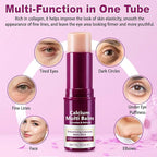 Calcium Enriched Multi Balm Stick, Collagen Moisturizing Stick, Nourishing Calcium Volume Multi-Purpose Balm, Skin Care All In One for Face, Eyes, Neck, Hydrating & Firming For All Skin Type 9g(3)