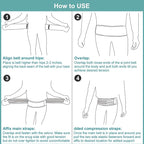 Sacroiliac Hip Belt for Women and Men, SI Joint Belt for Sciatica, Joint, Pelvis, Lower Back Pain Relief, Support Brace for Sacral Nerve, Hip Brace Fit Hip Size 44" - 55"