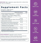 NewRhythm Menopause Probiotics for Women, 7-in-1 Relief, Prebiotics, Black Cohosh Trans-Resveratrol Chasteberry Red Clover Dong Quai, Hot Flashes Night Sweats, No Soy, No Estrogen, 30 Ct
