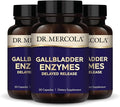 Dr. Mercola Gallbladder Enzymes - Gallbladder & Digestive Health Support - Includes Pancreatic Protease, Amylase & Lipase - Non-GMO, Gluten-Free & Soy-Free - 90 Delayed Release Capsules (90 Servings)