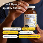 Metagenics OmegaGenics EPA-DHA 1000 mg - High Potency Omega-3 Fish Oil Supplement for Heart, Brain & Joint Health* - Sustainably Sourced - 60 Softgels
