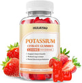 Potassium Citrate Gummies 1200mg for Adults, Women & Men Chewable Potassium Supplement for Muscle Health & Electrolyte Support Sugar Free, Strawberry Flavor, 60 Count
