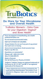 TruBiotics Probiotic for Women Probiotics for Digestive Health, Vaginal & Bone Health, Formulated with Bifidobacteria for Healthy Gut & Balanced pH, Daily Women's Probiotic Supplement, 30 Capsules