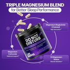 Doctor Formulated Triple Magnesium for Sleep, Calm & Relaxation with Chelated Magnesium Glycinate, L-Theanine, Passionflower & Evodia – Non-Habit, No Melatonin Magnesium Sleep Aid Support Supplement