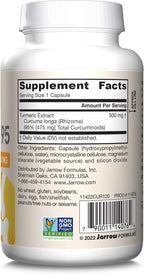 Jarrow Formulas Curcumin 95 Supplement - Turmeric Extract Supplement, 500 mg for Antioxidant & Joint Support, 120 Capsules