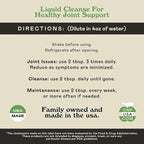 Complete Natural Products Joint Support Complete – 16 Fl Oz Organic Liquid Joint Supplement with Glucosamine Chondroitin MSM – Natural Uric Acid Cleanse & Herbal Joint Health Support for Mobility