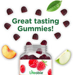 Lifeable Prebiotic Fiber Gummies for Adults | 5g | Great Tasting Fiber Supplement Gummies | Prebiotic Gummies for Digestive Health | High Fiber Gummies for Women, Men | 90 Gummies