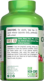 Nature's Truth Cranberry Concentrate Pills | Plus Vitamin C | 200 Quick Release Capsules | Non-GMO & Gluten Free Supplement
