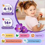 Saffron Gummies for Kids & Adults, 20-in-1 Saffron Supplements with 88.5mg Saffron Extract, B6, B12, C, D3, Magnesium for Calm, Focus, Nerve, Sugar Free, Vegan, Non-GMO - Mixed Fruit Flavor, 60 Counts