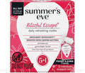 Summer's Eve Blissful Escape Feminine Wipes, Gentle pH-Balanced Formula Helps Control Vaginal Odor, Individually Wrapped Wipes, 12 Count