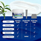 Antifungal Cream for Jock Itch: 2% Miconazole and Herbal Formula for Itchy Skin Relief Extra Strength - Cures Ringworm Athletes Foot Tinea Versicolor 100g