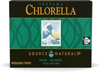 Source Naturals Yaeyama Chlorella Box 200 mg Freshwater Green Superfood, Plant-Based B12-300 Tablets