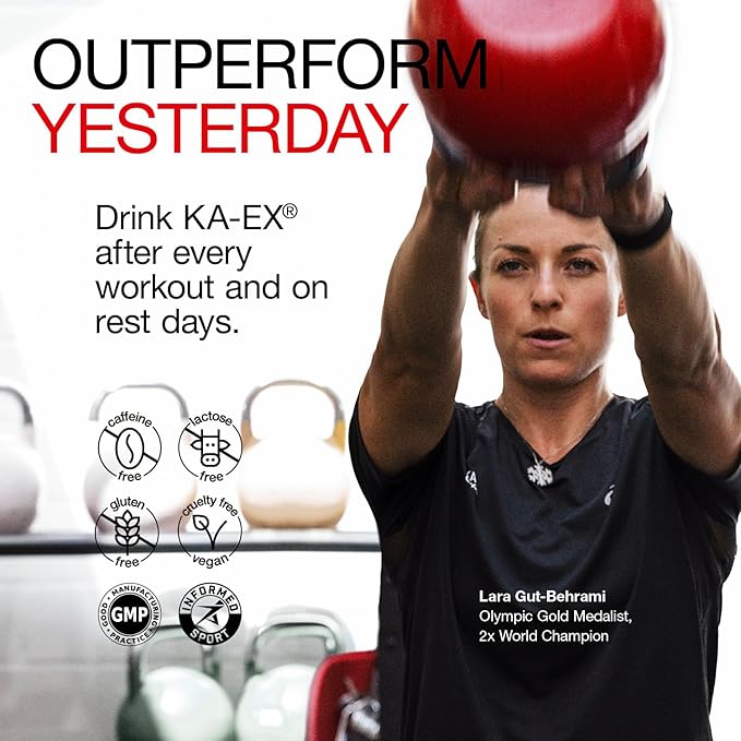 KA EX - Cortisol Stress Reducer for Athletes | Post-Workout Recovery Gamechanger | Clinically Tested and Trusted by Thousands of Pro Athletes | Swiss Science I Vegan (3 Pack)