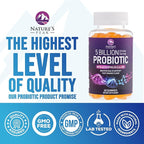 Probiotic Gummies - 6 Premium Probiotic Strains - Daily Gut Health Pro Biotic Gummy Supplement for Women, Men & Teens, Natural Digestive Health Support, “Good” Gut & Immune Support - 60 Gummies
