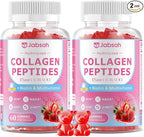 Collagen Gummies for Women & Men, Hydrolyzed Collagen Peptides(Type I, II, III, V, X) with Biotin, Hyaluronic Acid, MultiVitamins, Supports Healthy Skin, Thick Hair &Strong Nails, Sugar Free, 120Cts