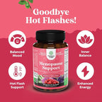 Natures Craft Complete Herbal Menopause Supplement for Women - Female Hormone Balance Capsules for Night Sweats Hot Flashes & Mood Swings with Dong Quai, Chaste Berry & Black Cohosh Root - 60 Count