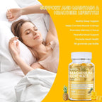 Magnesium Glycinate Gummies 1000mg, Sugar Free Magnesium Potassium Supplements Chewable for Adults with L-Threonate for Sleep, Body Support and Relaxation,90 Pineapple Gummies