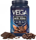 Vega Sport Vegan Protein Powder + Recovery - 30g Plant Based Protein per Serving, Mocha, 19 Servings, 5g BCAAs, Probiotics, NSF Certified, for Shakes & Smoothies, 1.8lbs (Packaging May Vary)