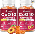2 Pack CoQ10 Gummies - 500mg per Serving with Omega-3 (EPA & DHA), B3 & Zinc - Supports Immunity & Energy - Delicious Orange Flavor - Non-GMO, Gluten-Free - 120 Count