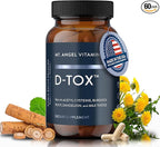 Mt. Angel Vitamins D-Tox - Advanced Liver Cleanse & Detox Repair Supplement, Supports Fatty Liver Health & Enzyme Reduction with Milk Thistle, NAC, and Dandelion Root - 60 Capsules