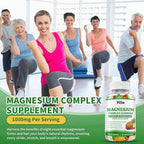 Magnesium Complex Gummies 8 Elemental 1000mg - Magnesium Glycinate, Citrate, Malate, Taurate, Supports Bones, Muscle, Nerve Health, for Women & Men, Vegan Non-GMO, Mixed Flavors, 60 Count