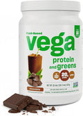 Vega Protein and Greens Protein Powder, Chocolate - 20g Plant Based Protein Plus Veggies, Vegan, Non GMO, Pea Protein for Women and Men, 1.2 lbs (Packaging May Vary) (Pack of 1)