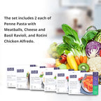 HMR Pasta Picks Entrée Pack, Pre-Packaged Lunch or Dinner to Support Weight Loss, Pack of 6 Ready to Eat Meals, 10-16 grams of Protein per Entrée, Low Calorie Food, 7-8 oz Servings per Meal