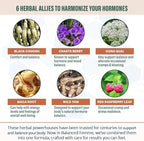 Rejuvica Health Balanced Femme - Advanced Female Balance Support Supplement - Liquid Delivery for Better Absorption - Vitex, Dong Quai, Black Cohosh, Maca Wild Yam & More!