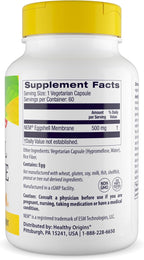Healthy Origins Eggshell Membrane 500 mg (NEM, Non-GMO, Gluten Free, Joint Support), 60 Veggie Caps