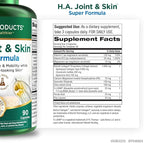Purity Products H.A. Joint and Skin Super Formula Biocell Collagen w/Hyaluronic Acid Supports Healthy Joint Flexibility, Healthy Synovial Fluid, and Lubrication - 5-Loxin - 90 Capsules (1)