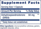 Life Extension DHEA 50 mg – Hormone Balance Supplement, Memory, Muscle Mass and Bone Density Support, Healthy Sex Drive, Gluten-Free, Non-GMO, 60 Capsules
