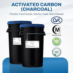 Lab Alley Activated Charcoal Powder, Food Grade, Kosher Certified, Halal, Wood Based, Ideal for Water & Air Filtration, Detoxifying Skincare Products, and Odor Control (20 Pounds)