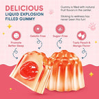 Magnesium Glycinate Gummies for Kids: Calm Magnesium Supplement for Kids & Adults with Zinc Citrate, GABA, Chamomile, Vitamin B6 & C - Sleep, Relaxation & Focus, Juicy Peach & Mango Flavor 120ct