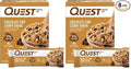 Quest Nutrition Chocolate Chip Cookie Dough Protein Bars,21g Protein,4,Net Carbs,1g Sugar,High Fiber,Gluten Free,Keto Friendly,4 Count (Pack of 2)