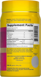 Renew Life Women's Care Cherry Prebiotic and Probiotic Gummies, Digestive, Urinary Tract and Immune Health, B. Coagulans and B. Subtilis, Dairy, Soy and gluten-free, 2 Billion CFU 48 Count