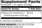 Botanic Choice Alcohol Free Liquid Extract Herbal Supplements, Cranberry, 1 Ounce