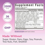 Probiotics for Women 200 Billion CFU, 36 Unique Strains, with Cranberry Prebiotics & Digestive Enzymes, High Potency Vaginal Probiotics, Full-Spectrum Gut Health, 60 Vegan Capsules